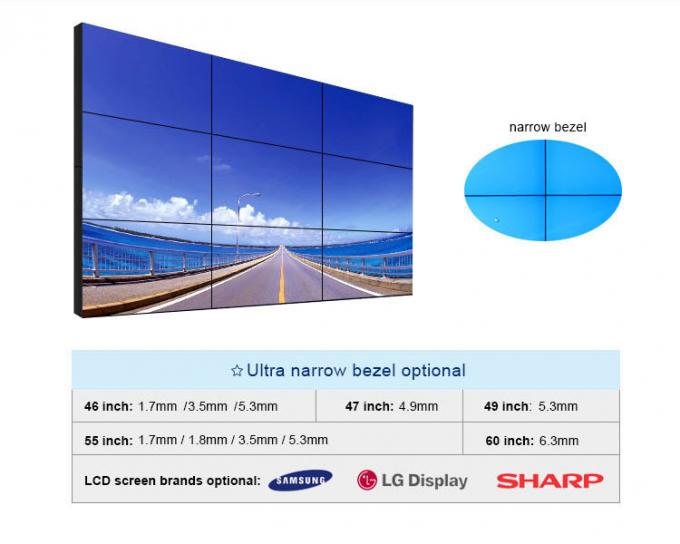 Samsung moldura estreita do shopping de 55 polegadas conduziu a tevê video da parede
