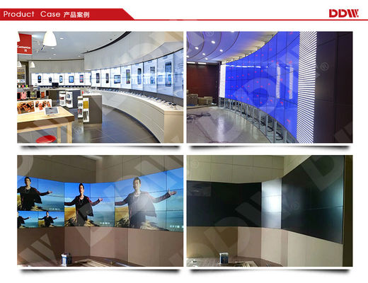 65" curvaram a moldura video DDW-LW650HN11 da alta resolução 3.5mm Snarrow das lêndeas 1080p da parede 500