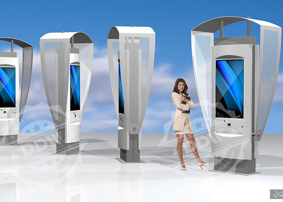 O signage digital sozinho do suporte impermeável exterior para o lugar público, exposição de 1920x1080 lcd assina