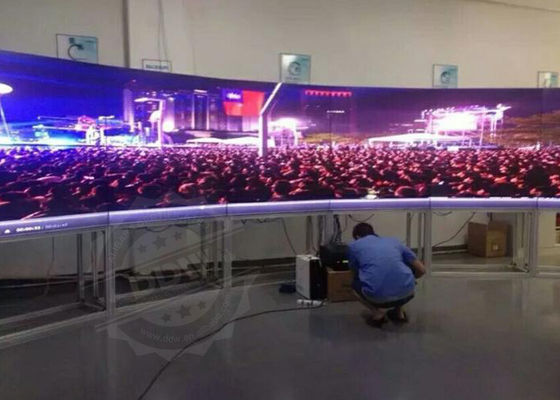 65" curvaram a moldura video DDW-LW650HN11 da alta resolução 3.5mm Snarrow das lêndeas 1080p da parede 500