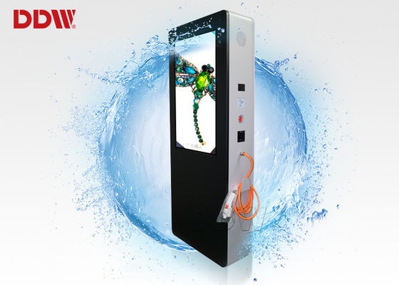 65 polegadas ISO9001 exterior personalizaram a pilha esperta para a energia - carro 2500nits DDW-AD6501S da carga do Signage de Digitas da cor