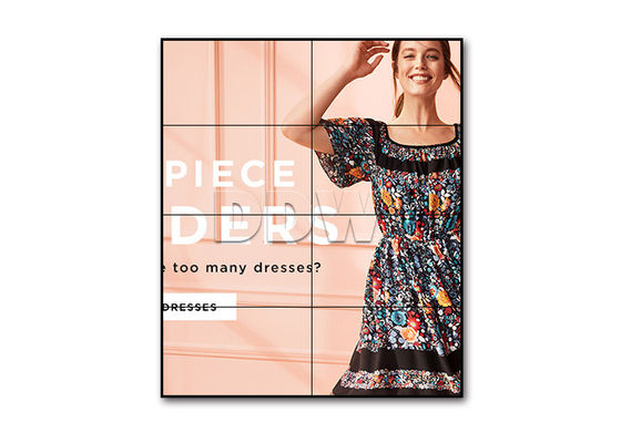 Parede video 46inch do LG do monitor magro da moldura, anúncio publicitário backlit conduzido da exposição de parede de 1.7mm