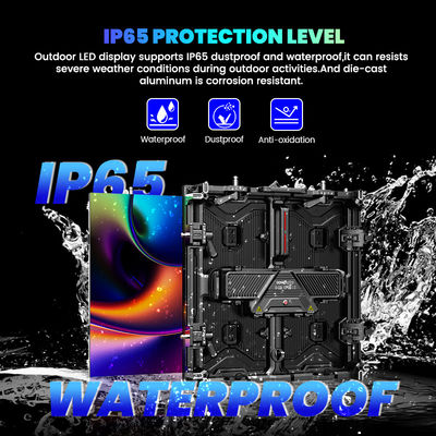 Ecrã LED à prova d'água 500x500 em cores p3.91 p1.56 P2.604 7680hz painel de exibição exterior interior