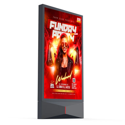 IP65 resistente à água 3840hz P4 P5 P6 P8 P10 10000nits mupi digital exterior digital LED sinalização