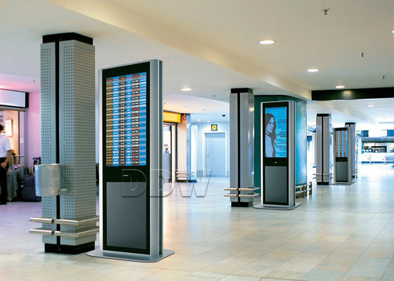 Todos em uma 55 polegadas 1920x1080 dobram a definição alta tomada partido 1024x768 DDW-AD5501S do monitor do PC do quiosque do tela táctil da tela do lcd