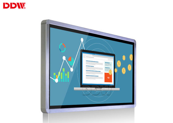 Exposição transparente 32" do LCD Signage Shell exterior de Digitas que Shinning o módulo preto de Wifi 3g/4g da rede