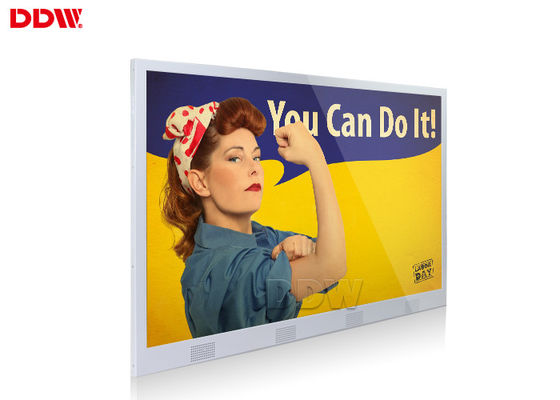 Exposição fixada na parede interna da propaganda do Lcd definição Wifi MP4 de uma altura de 55 polegadas