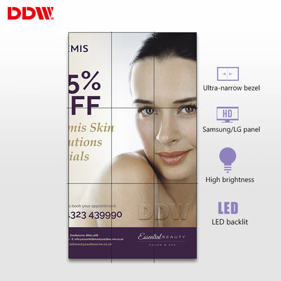 Tela video da parede do anúncio publicitário 55 DDW LCD superfície antiofuscante fixada na parede do LG da multi