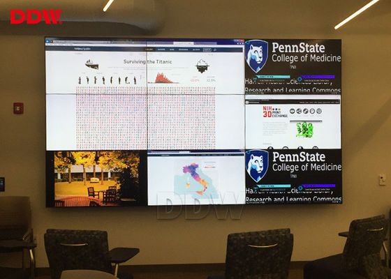 Parede video do painel DDW LCD de Samsung com largura de superfície antiofuscante da moldura de 5.3mm