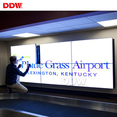 DP video interativo do brilho das lêndeas do tela táctil 500 da parede do anúncio publicitário 55 para fora da entrada de 2 HDMI