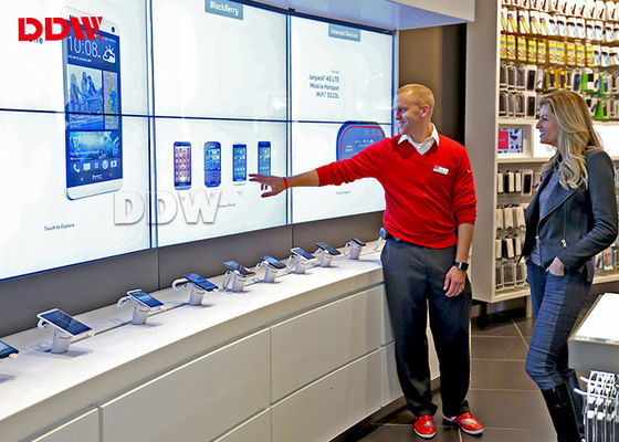 Luminoso físico video interativo do diodo emissor de luz da definição 1920*1080 da parede HD do sensor de movimento 55