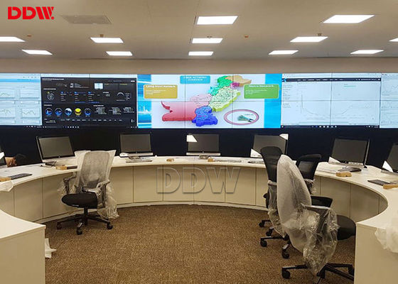 Parede video sem emenda do LCD da parede video da transmissão fixada na parede/cor completa