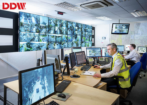 49" monitores de exposição video da parede, parede video da segurança da gama da cor alta