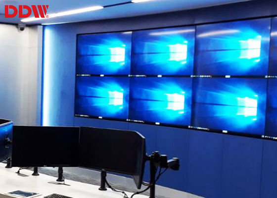 Telas video flexíveis da tevê da parede 3x3, monitores de Rich Color Video Wall Lcd