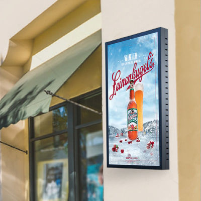 43 polegadas exterior todo o Signage fixado na parede de alumínio de Digitas do brilho alto