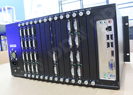 A relação dupla DVI entrou o processador video da parede 4k, números video DDW-VPH0808 da saída máxima do controlador 144 da matriz da parede