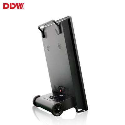 Lcd touch capacitivo exterior portátil com display de publicidade de sinalização digital alimentado por bateria