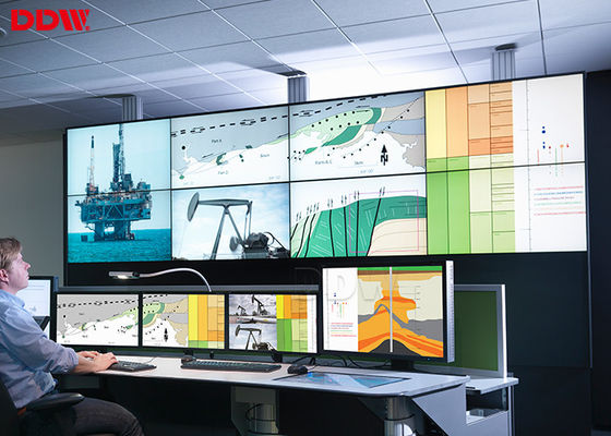 55" 5,3 milímetros de controle video da parede 3x3 RS232 de Samsung da exposição ultra fina da moldura para o centro DDW-DV55FHM-NS0 da gestão da alameda