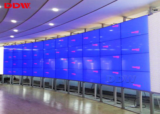 Alta resolução 500nits 1920 x1080 video da parede 1.7mm do lcd do arco da exposição de parede de Samsung para a fiscalização