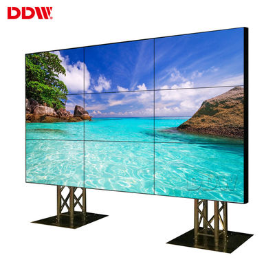 exposição sem emenda de 5.3mm LCD, parede video múltipla retroiluminada da tevê do diodo emissor de luz de 500 lêndeas