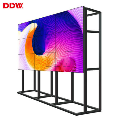 46 moldura ultra estreita video da parede 1.7mm de DDW LCD para o laço do DP do shopping para fora