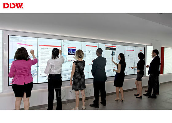 FHD 55" parede video sem emenda do LCD/lêndeas interativas da exposição de parede 500