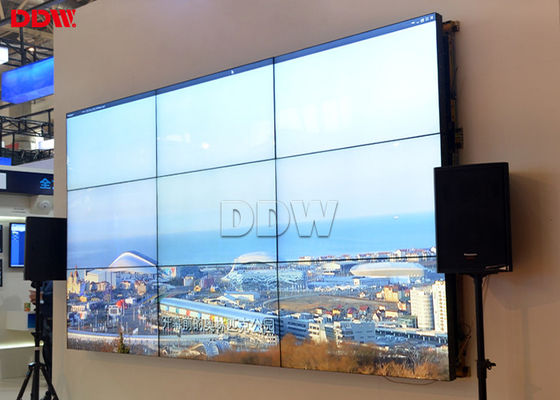 9 partes da parede video sem emenda do LCD, tela de exposição da parede do LCD das salas de reunião