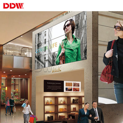 Parede video da moldura estreita comercial, parede video múltipla fixada na parede da tevê do painel do LG