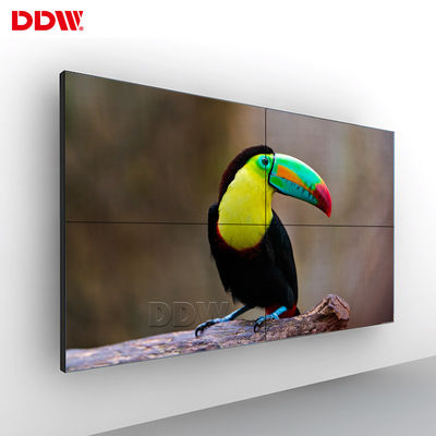 Parede video da moldura estreita comercial, parede video múltipla fixada na parede da tevê do painel do LG